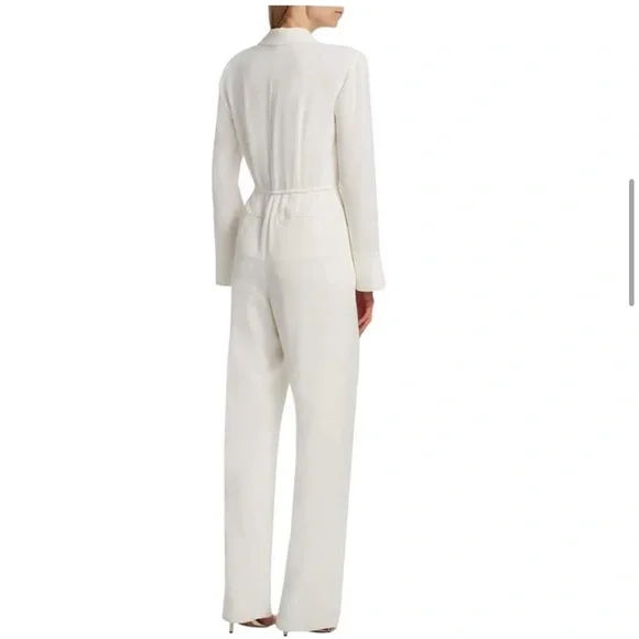 Cinq a Sept Elegant White Jumpsuit - Picture 3 of 8